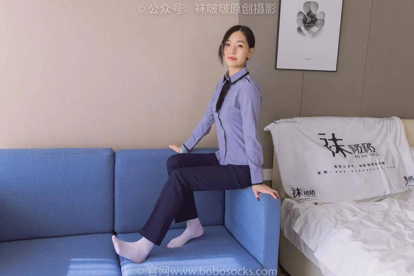 [BoBoSocks袜啵啵]NO.178 小甜豆-高跟鞋、厚白丝、ol风裤里丝 [140P]插图7